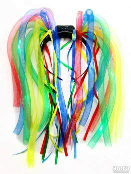 Ободок Цветные дреды светящиеся